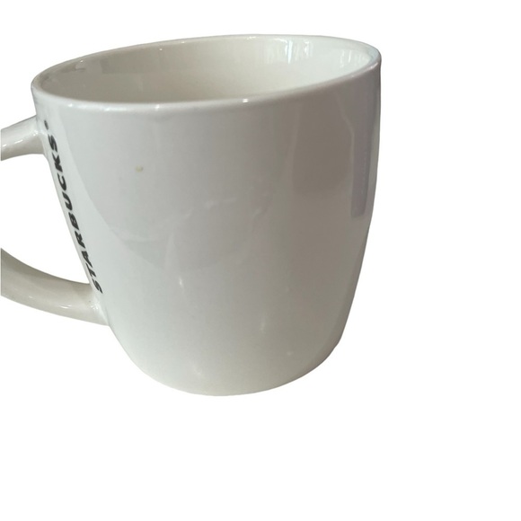 Starbucks 14 Ounce Coffee mug Siren Mermaid  Mug White Ceramic Barrel 2017 - Picture 3 of 6